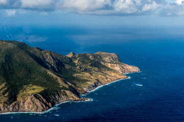 Fototapeta premium View of abandoned island Montserrat, Caribbean