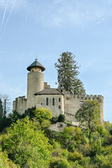 Arlesheim, Schloss Birseck, Burg, Wald, Ermitage, Herbstfarben, Wanderweg, Herbst, Herbstsonne, Herbstfarbe, Baselland, Schweiz