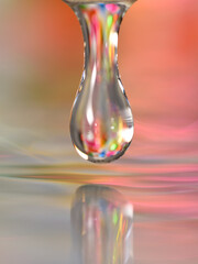 Water droplet closeup