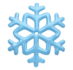 Snowflake christmas decorations 3d icon