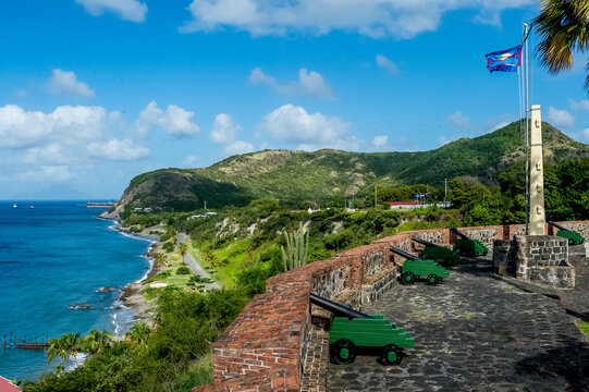 View of Sint Eustatius island and nature, Caribbean