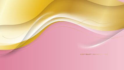 Abstract gold and soft pastel pink luxury background