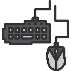 Gaming Keyboard And Mouse Icon