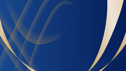 Abstract luxury blue and gold background. Dark blue luxury premium background and gold line.