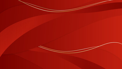 Abstract red and gold lines background