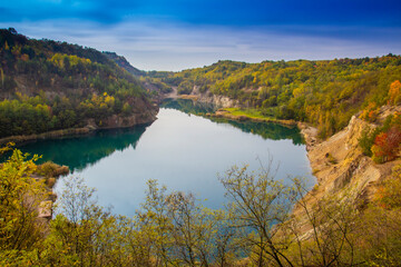 Mine lake at Rudabanya, Hungary