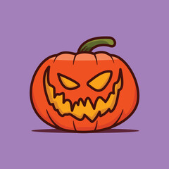 halloween pumpkin illustration vector design