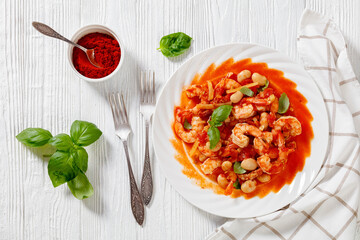 White Bean, Tomato, Fennel and Shrimp  Dinner