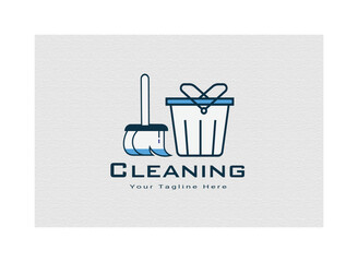 Cleaning Service logo vector illustration
