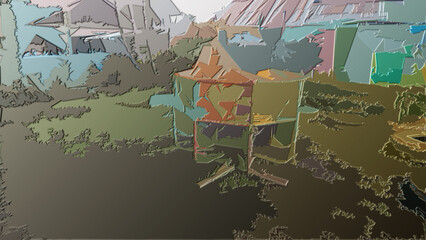 Tondano, Indonesia - October 10, 2022, children playing in the early childhood school playground