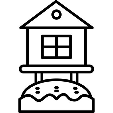 Beach Hut Icon