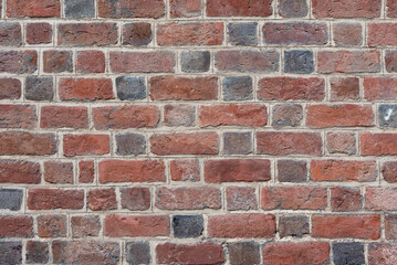 red brick wall background or texture