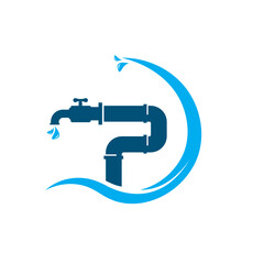 plumbing icon vector concept design template