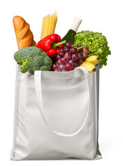 Bag full of groceries
