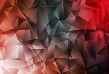 Obraz premium Light Green, Red vector shining triangular layout.