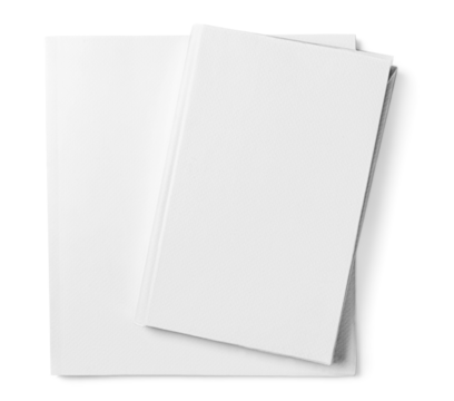 Blank White Paper. Isolated on white background.