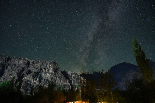 Nubra Valley in Ladakh - India is unquestionably the spot for you to indulge your fondness for the stars and the sky as light and air pollution are absent.