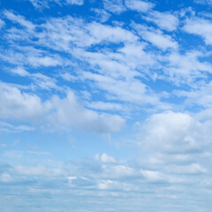 Naklejka na ściany i meble Blue sky and light clouds.