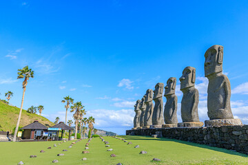 日南のモアイ　宮崎県日南市　Moai of Nichinan. Miyazaki prefecture Nichinan city.