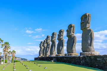 日南のモアイ　宮崎県日南市　Moai of Nichinan. Miyazaki prefecture Nichinan city.