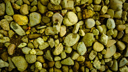 rock pile background with blur overlay