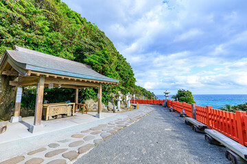 秋の鵜戸神宮　宮崎県日南市　Udo Shrine in autumn. Miyazaki prefecture Nichinan city.