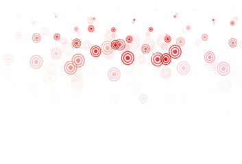 Light Red vector layout with circle shapes.