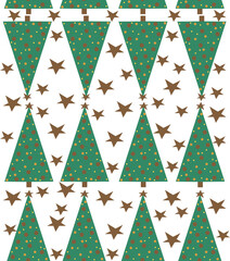 illustration seamless patern christmas tree. Print design for wrapping paper, product packaging, for printing on clothes, on napkins, for a phone case, notebook.
