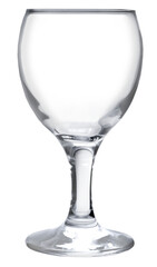 Empty Wine Glass Isolated