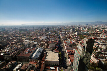 Fototapeta na wymiar view from Torre Latinoamericana CDMX