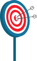 Two arrow on the target