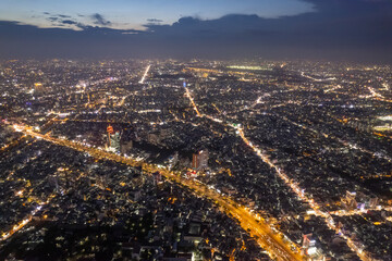 image aerial view of Landmark 81 is a super-tall skyscraper currently under construction in Ho Chi Minh City, Vietnam. It is the tallest building in Vietnam