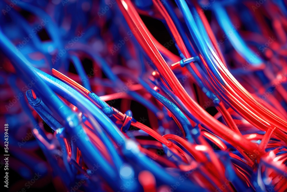 Poster futuristic technology abstract background with lines for network, big data, data center, server, int