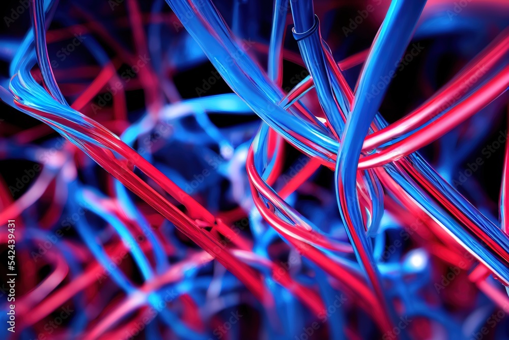 Poster futuristic technology abstract background with lines for network, big data, data center, server, int