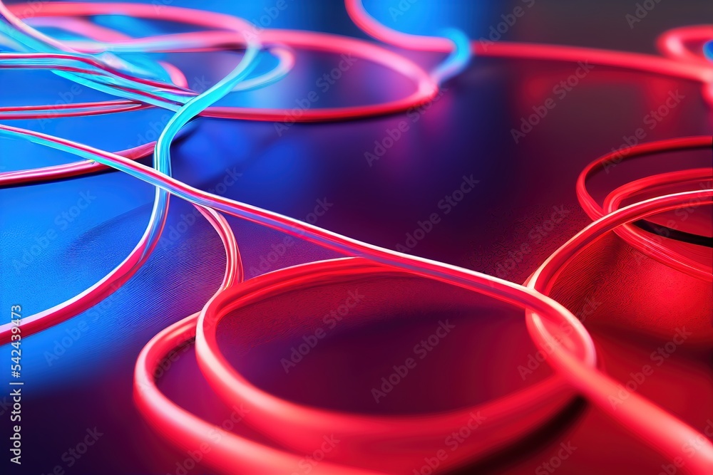 Poster futuristic technology abstract background with lines for network, big data, data center, server, int