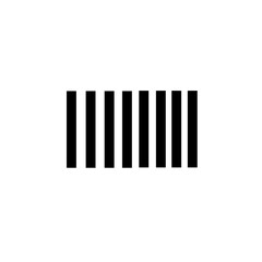 Barcode country. Barcode vector icon.