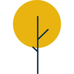Simple Tree Flat Illustration (8)
