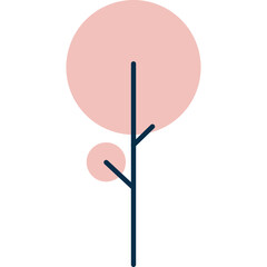 Simple Tree Flat Illustration (9)