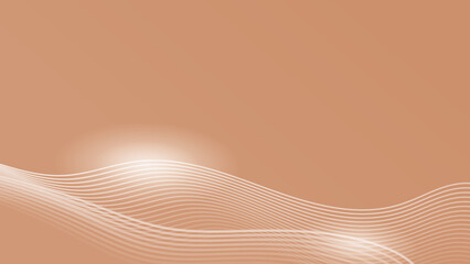 Abstract light brown and white lines background minimal gradient