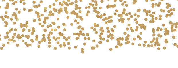 Glittering golden confetti png. Glittering golden confetti falls from above on transparent background. Celebrate festivals.