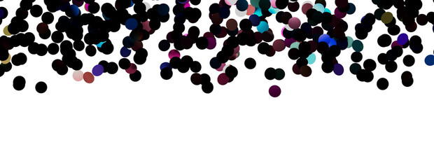 Multicolor confetti abstract background with a lot of falling pieces, isolated