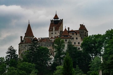 Fototapeta na wymiar Beautiful shot of the Bran Castle in Romania