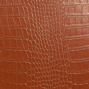 Very luxurious brown crocodile skin texture used in textile industry