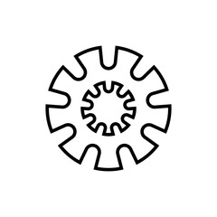 gear,symbol,icon,template,vector