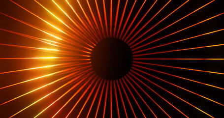 Render with divergent rays with reflective surface