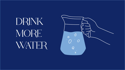 Drink More Water Banner Template