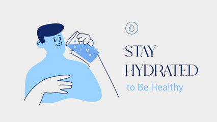 Stay Hidrated Banner Template