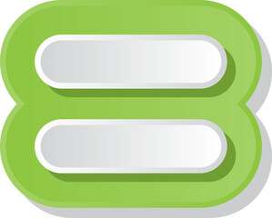 colorful paper alphabet symbols, equal, =