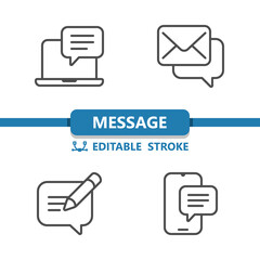 Message - Contact - Contact Us Icons