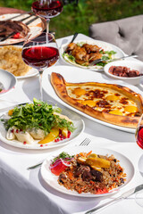 Lunch from Caucasian dishes
